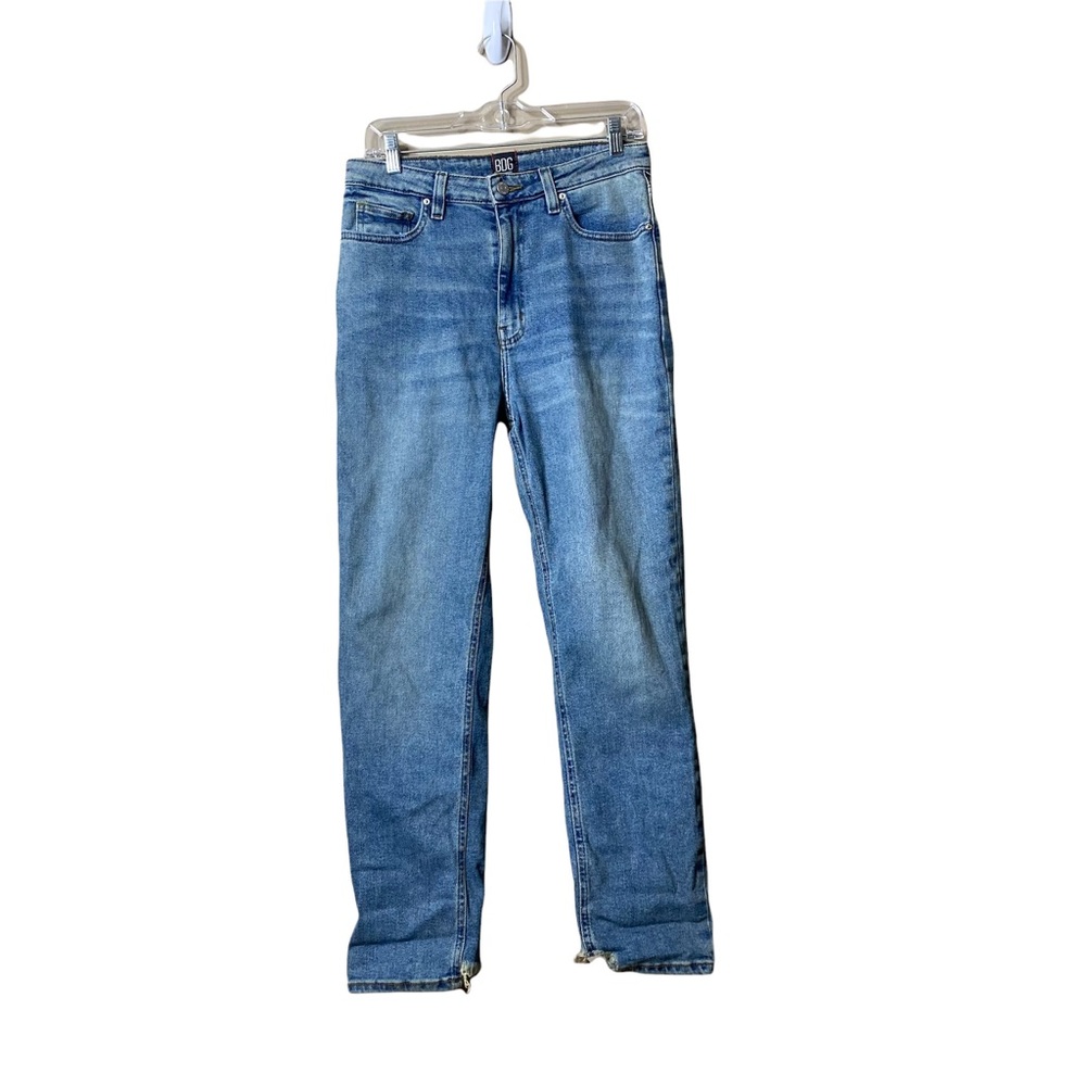 bdg hi rise girlfriend Jeans Casual Denim Straight Sz 30. Raw hem